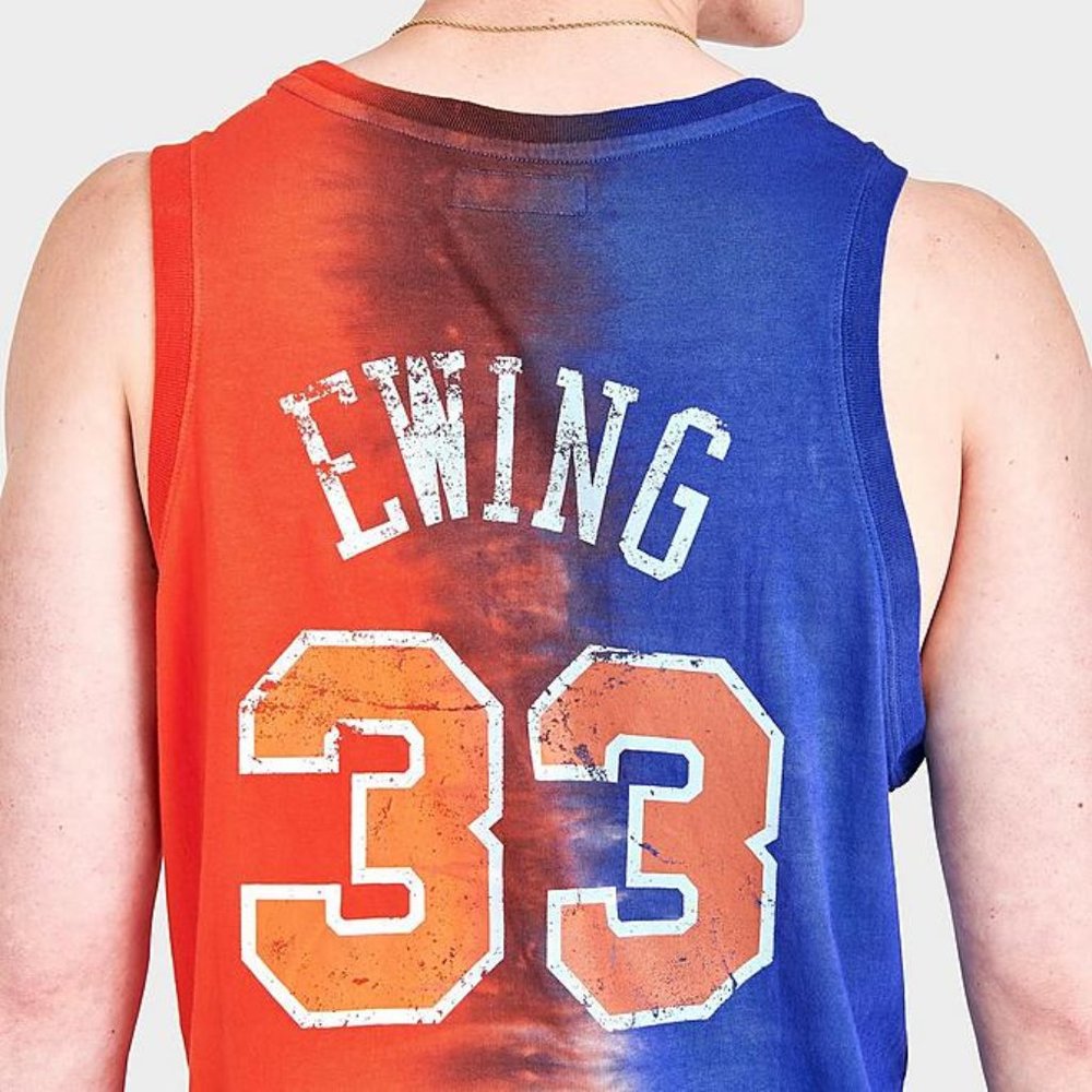 Mitchell & Ness New York Knicks Patrick Ewing Tie Dye Tank Top Jersey $90 NEW - Picture 4 of 8